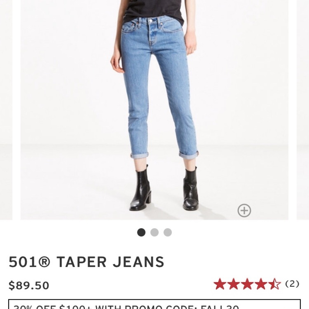 501 Levis Tapered Jean BRAND NEW