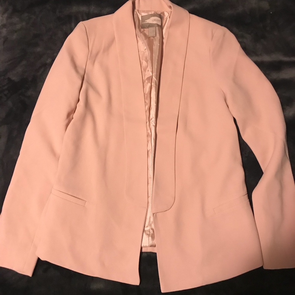 Long Sleeve Pink Cream Blazer
