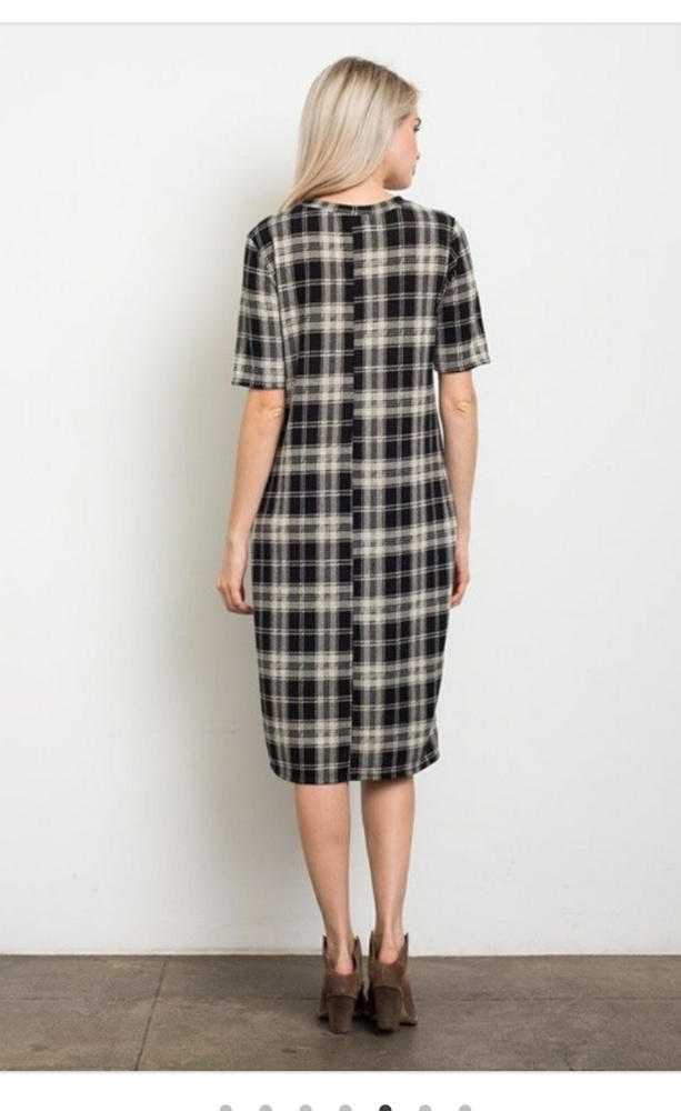 ❤ PLAID DRESS W/ POCKETS - Picture 6 of 8