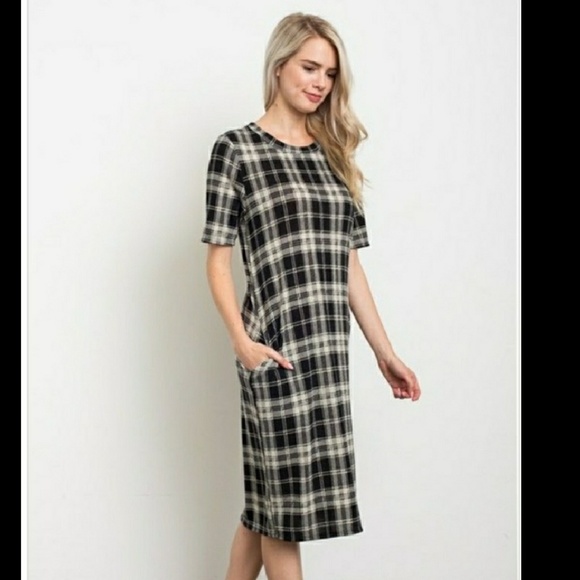 ❤ PLAID DRESS W/ POCKETS - Picture 8 of 8