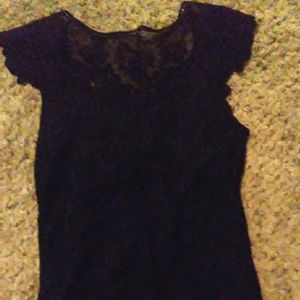 Black lace top