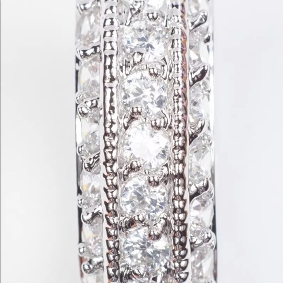 18k White Gold Filled CZ Ring -total ct 7.5 - Picture 3 of 5