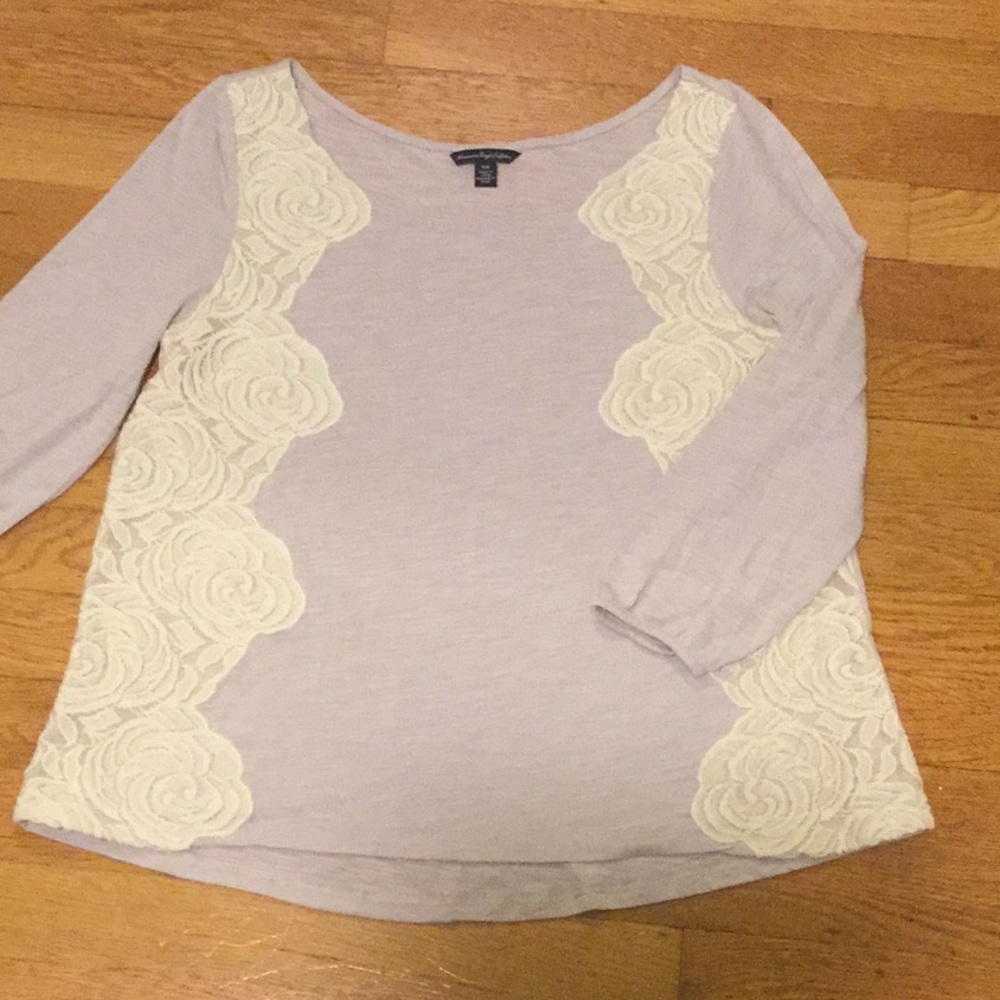 Rose embroidered long sleeve