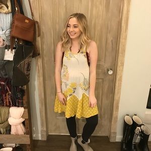 Freepeople yellow floral dress