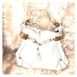 Miu Miu White with Gold Bag