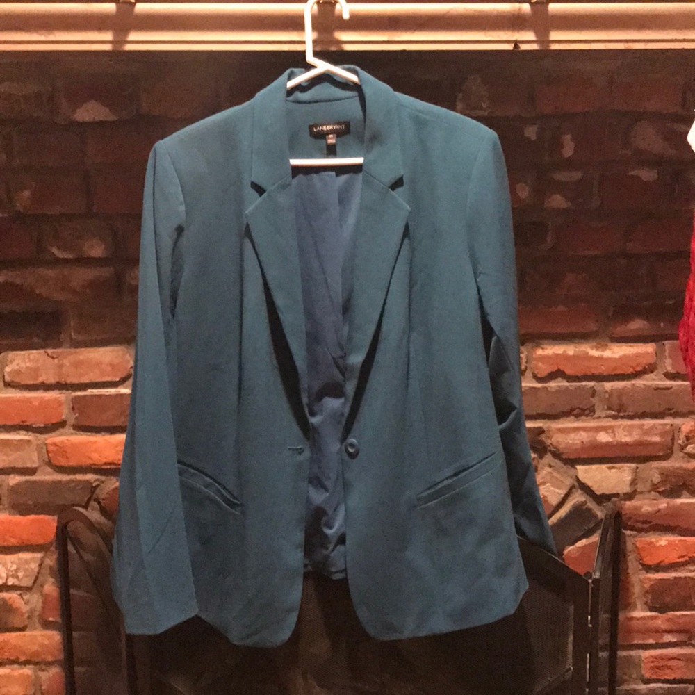 Teal blazer by Lane Bryant
