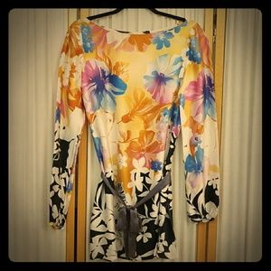Colorful silk tunic!