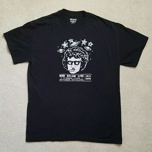🕶 BOB DYLAN Retro Graphic T Shirt Cosmic Smoking