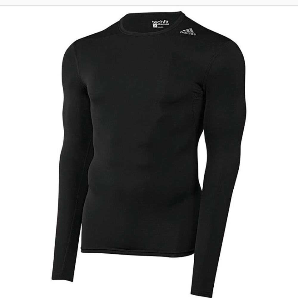 Black Adidas w/ blue pirates logo Techfit tight