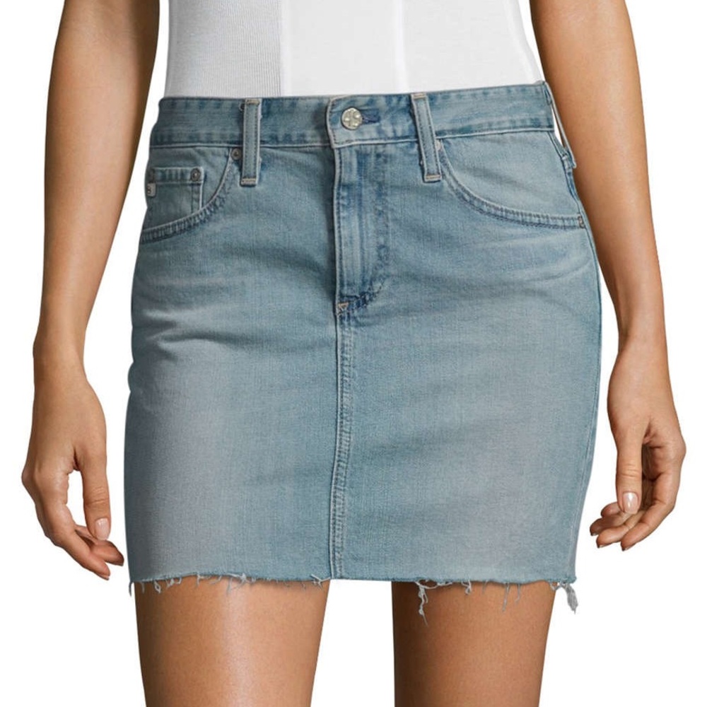 AG Adriano Goldschmied Sandy Denim Mini Skirt