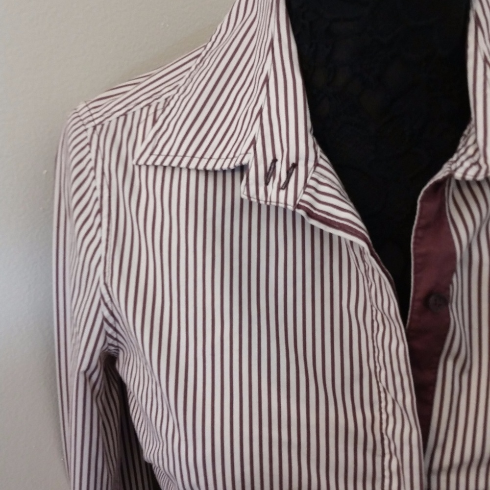 BANANA REPUBLIC Womens Blouse Top Shirt Striped