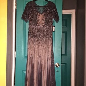 NWT Adrianna Papell beaded gown. Size 10.