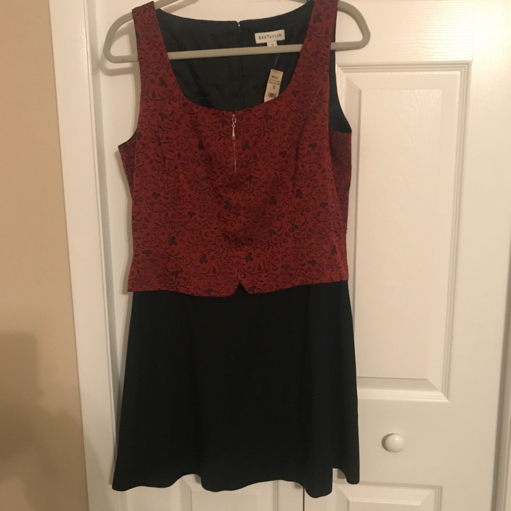 Ann Taylor new with tags red and black dress