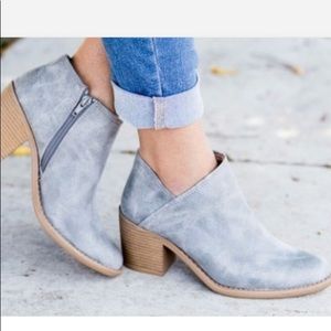 New Gray Ankle Booties