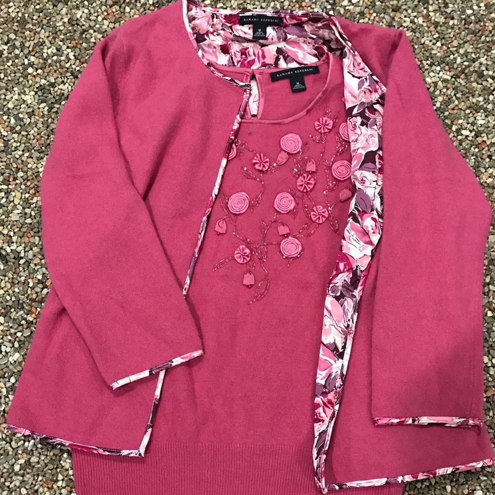banana Republic twinset cardigan