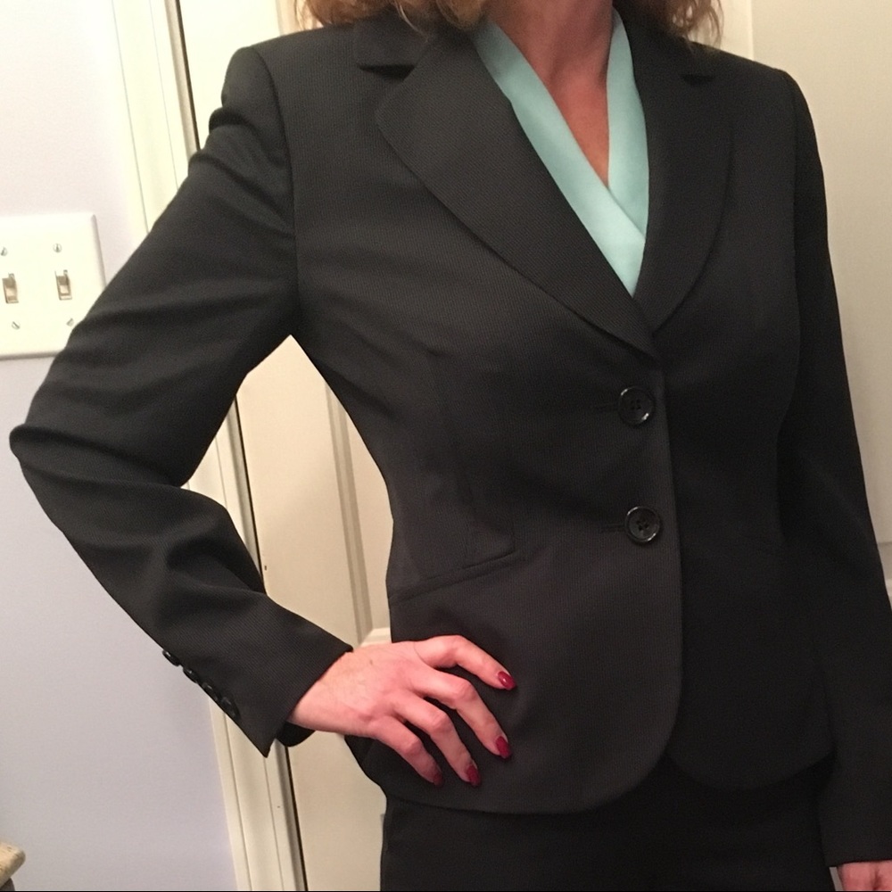 Ann Taylor- Margo Navy Blue Jacket and Pant Suit
