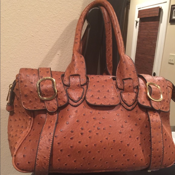 Handbags - Ostrich print bag**Beautiful in color and texture