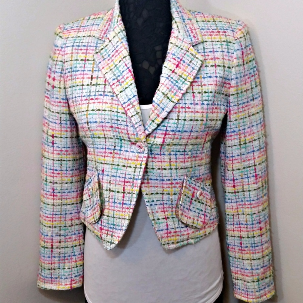 ARELI COLLECTIONS Women's Blazer Jacket Rainbow