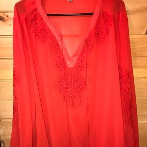 Lane Bryant Women’s Blouse - Orange - Size 26/28
