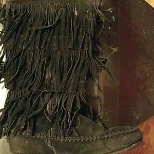 Black Fringe boots