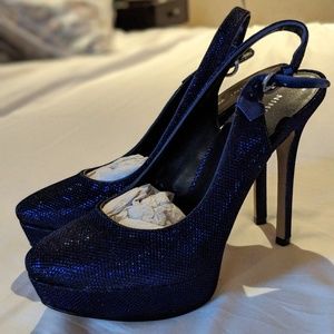 BRAND NEW no box Nine West glittery heels