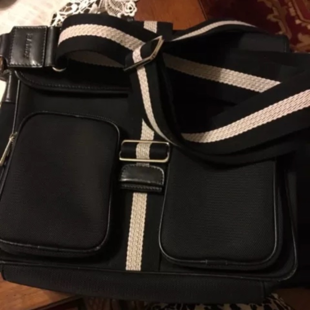 Bally men’s messenger crossbody bag.