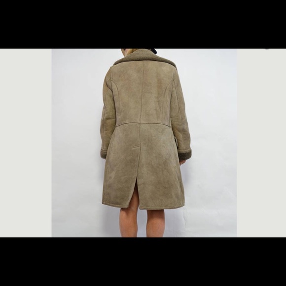 Vintage 70s oversized suede sheepskin Shearling - Picture 4 of 6