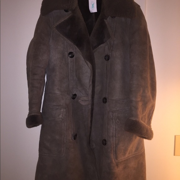 Vintage 70s oversized suede sheepskin Shearling - Picture 6 of 6