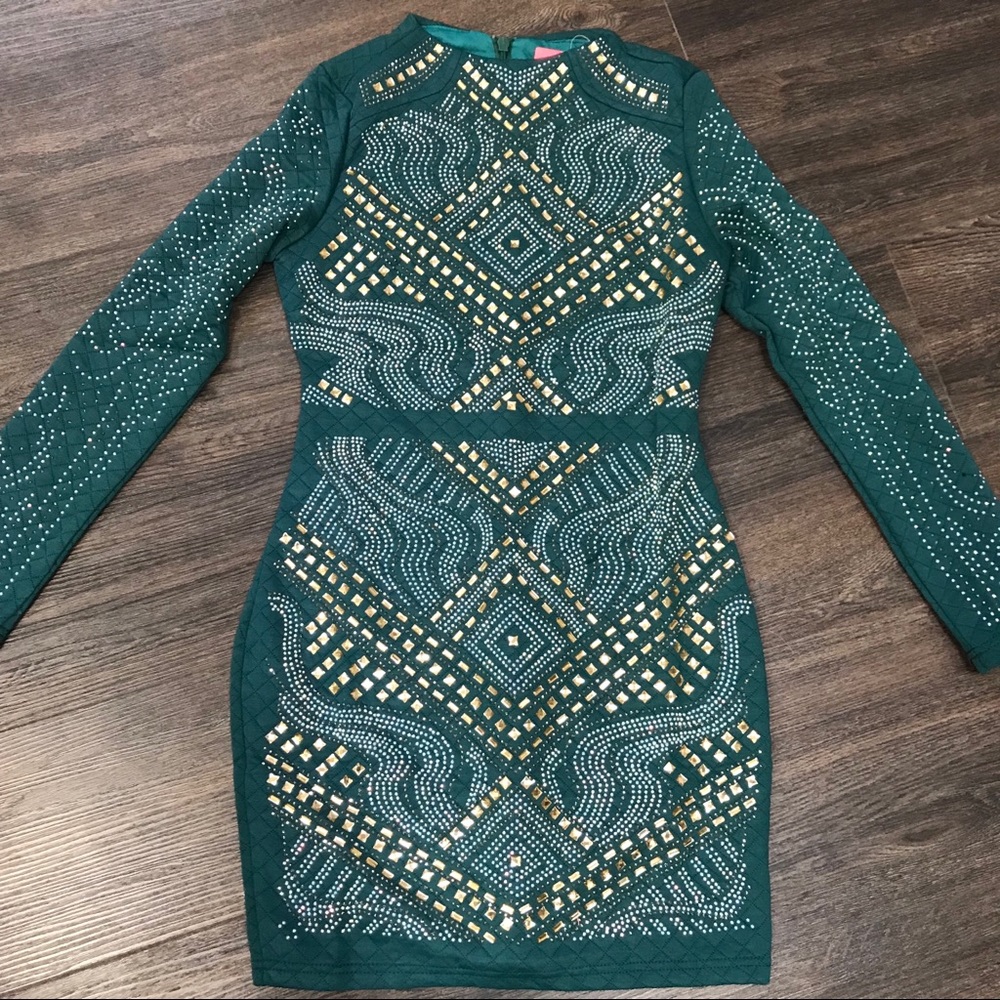 Last 1! 🍃 Green Party Dress - Picture 4 of 5