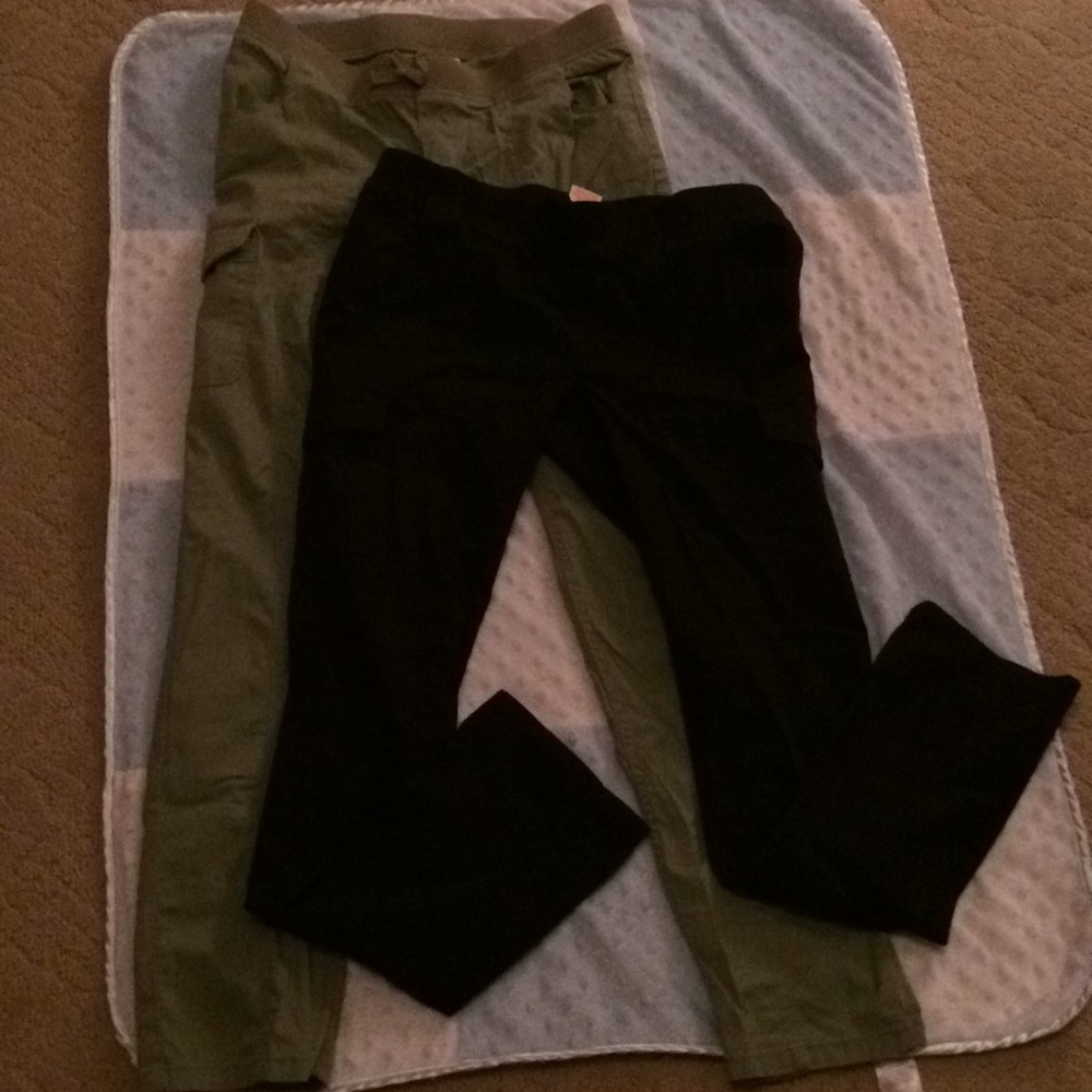 Two pairs of faded glory junior petite cargo pants