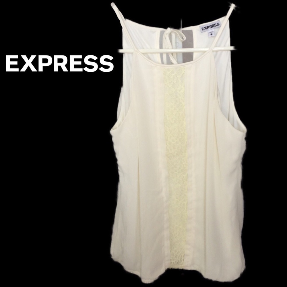 EUC Express Silky Camisole Top in Cream Ladies’ S