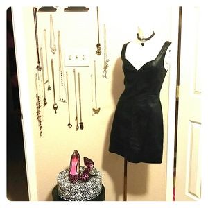 FAUX LEATHER DRESS