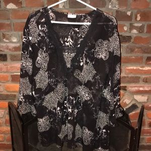 Black Sheer blouse
