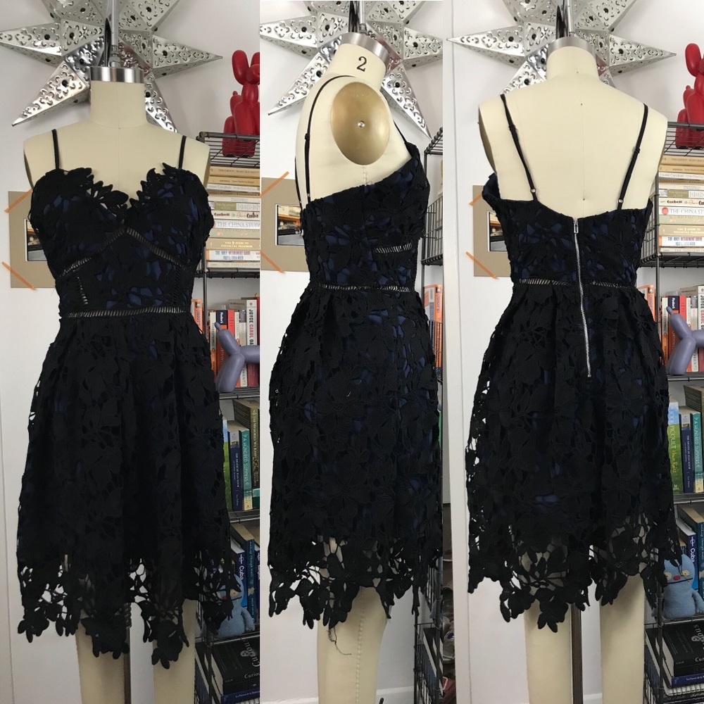 Romeo & Juliet Couture Woven Lace Dress Cockt - Picture 2 of 7