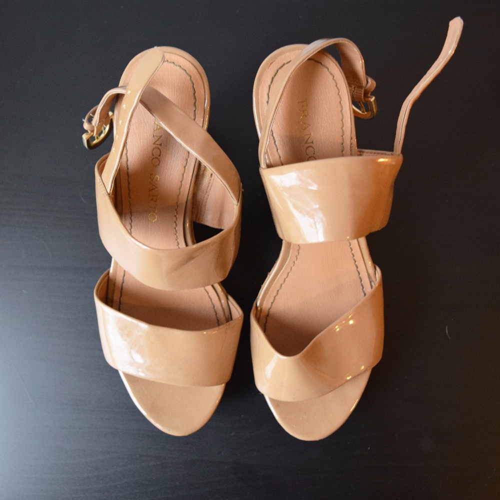 Tan Franco Sarto Heels CLOSET CLEANOUT SALE