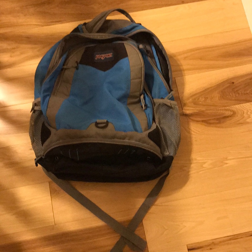 Jansport blue backpack
