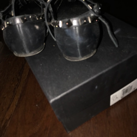 VALENTINO GARAVANI Rockstud Cage Flats black size6 - Picture 5 of 8