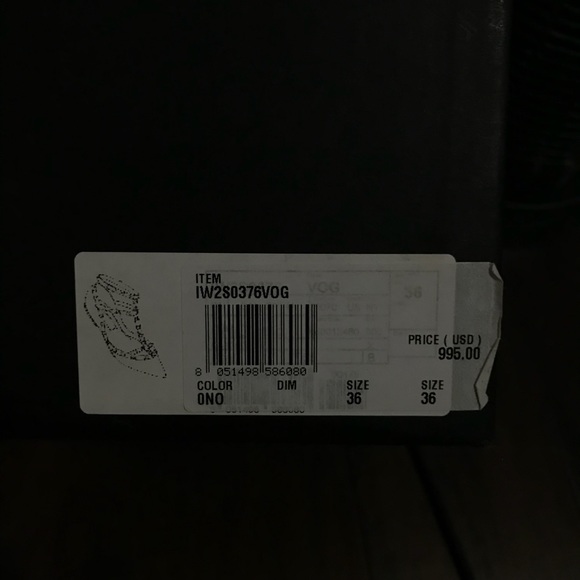 VALENTINO GARAVANI Rockstud Cage Flats black size6 - Picture 7 of 8