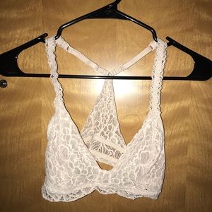 Pink lace bralette