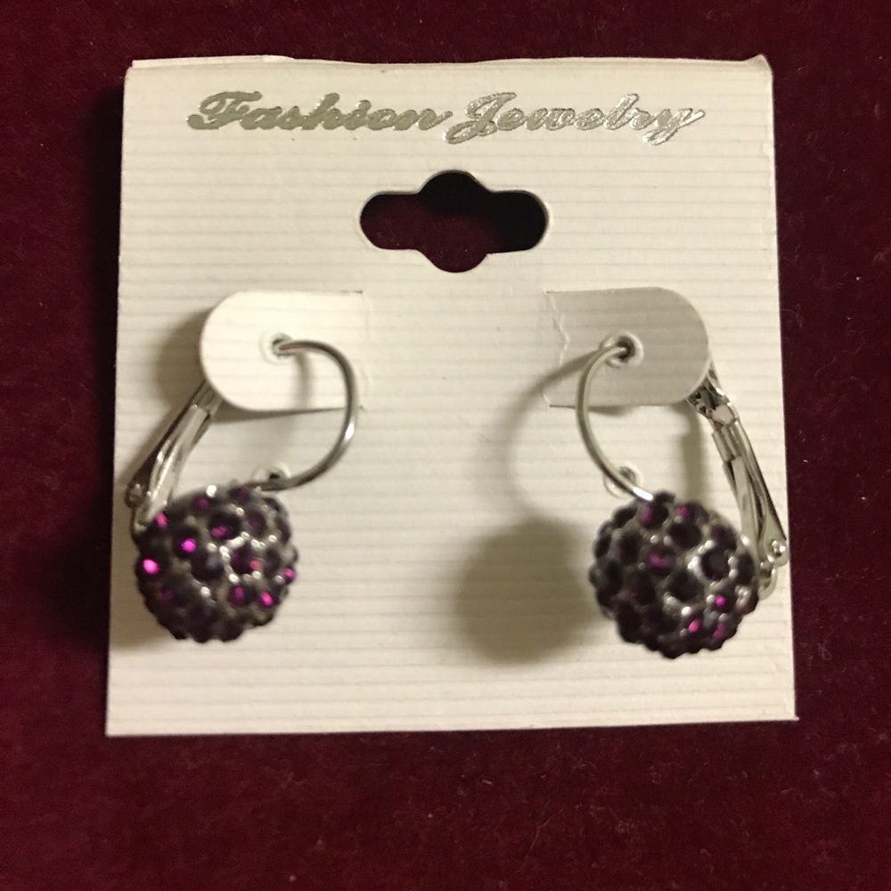 Purple earrings