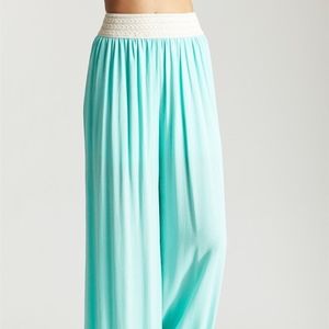 Hippie Mint Palazzo Boho Wide Pants