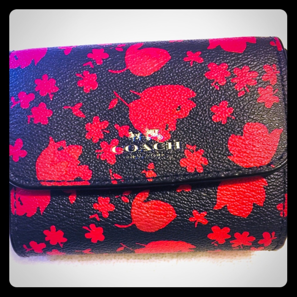 Coach small PVC wallet.
