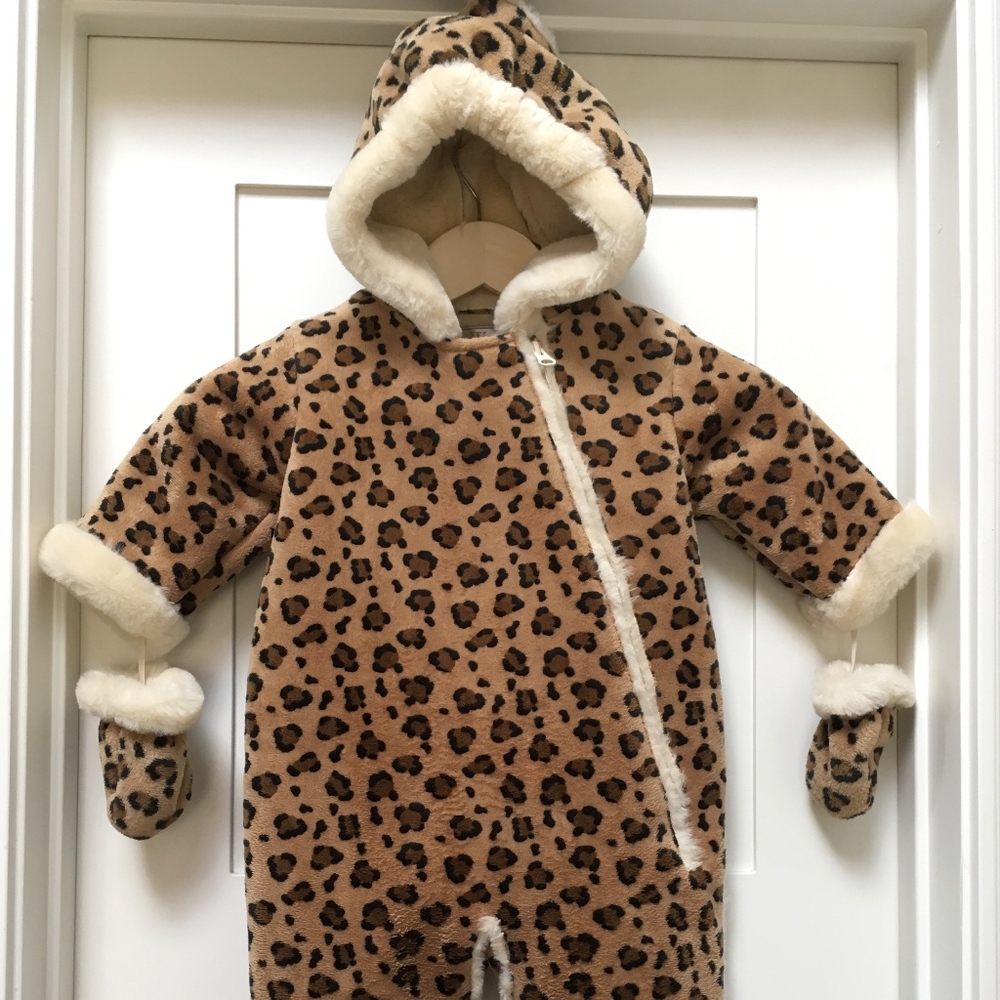 Baby Girls Neiman Marcus Leopard Snowsuit 9M