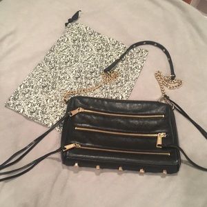 Large Rebecca Minkoff 5-ZIP Convertible Crossbody