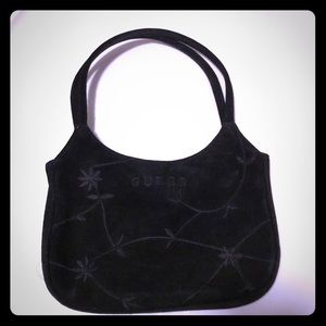 Black velvet Guess purse