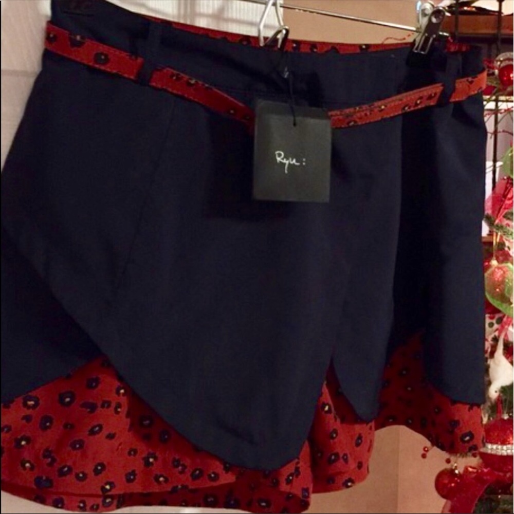 💙🧡💚NEW W/TAGS! Anthropologie Skirt/Skort w/belt