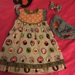 Hocus pocus dress and diaper cover