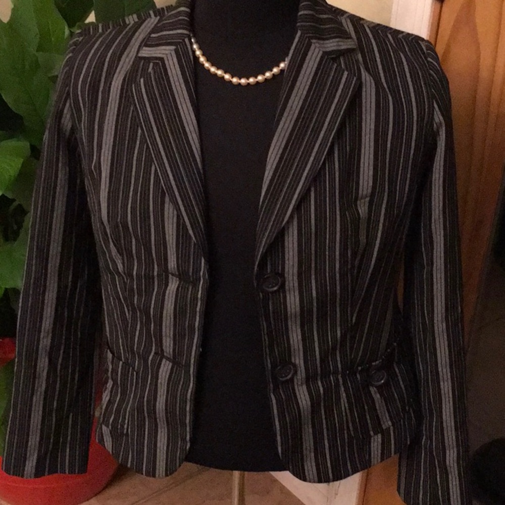 Grey and Black Blazer