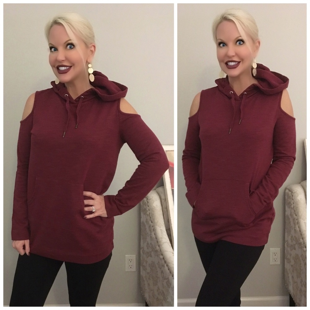 LAST 1! 😊Darling and soft Hoodie Sweatshirt Tunic - Picture 2 of 4