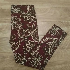 Lularoe Paisley Purple Leggings